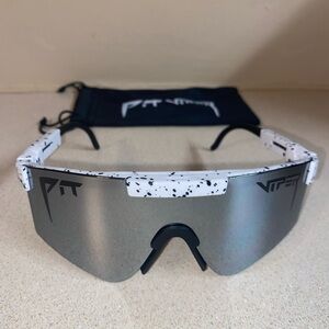 Pit Viper White and Black Performance Sunglasses